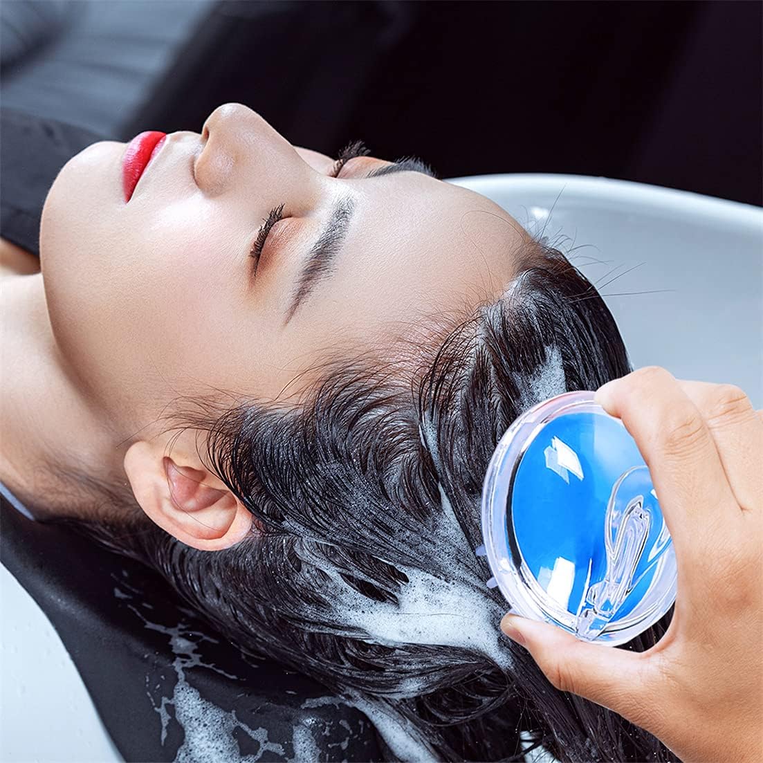 Head Scalp Massage & Shampoo Soft Silicone Brush