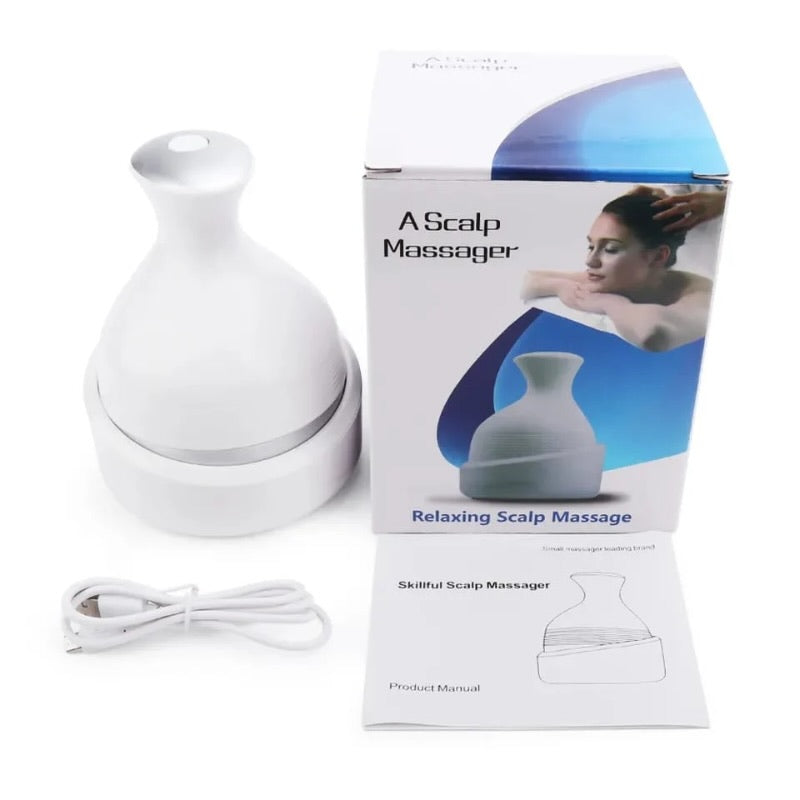 Scalp Massager  Electric Meridian Massage with 4 Moveable Clusters