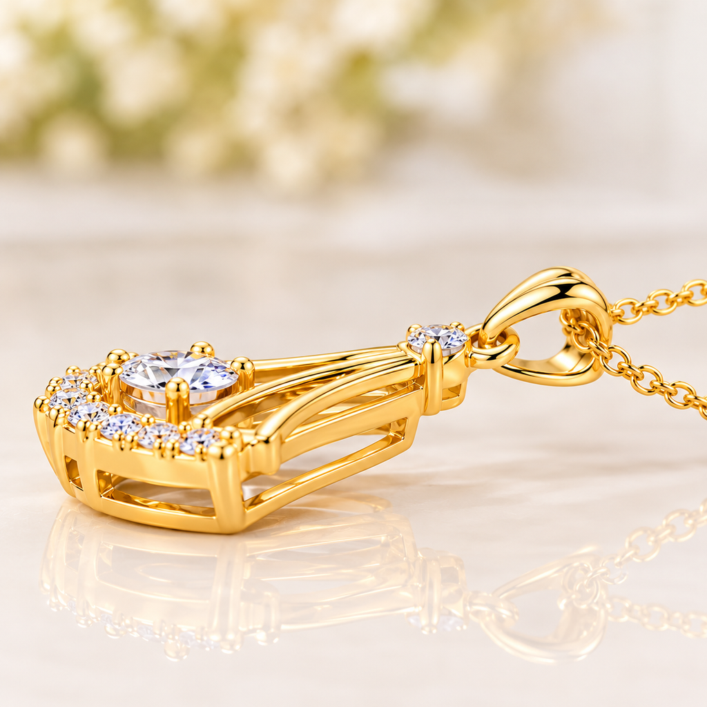 Elegant Diamond Necklace | قلادة ألماس أنيقة