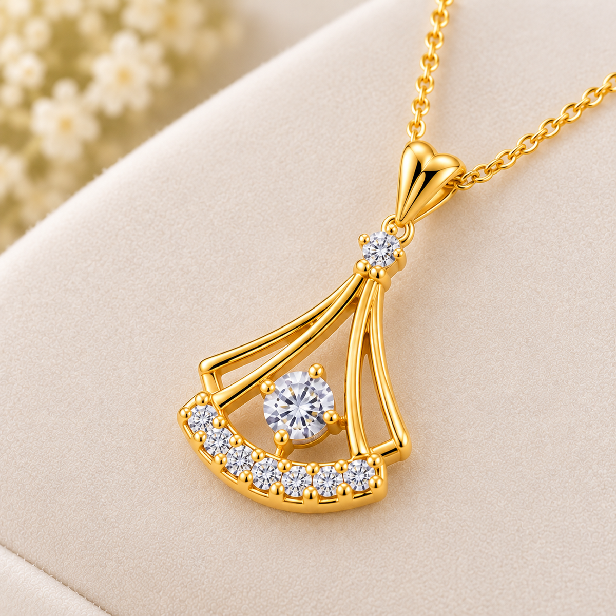 Elegant Diamond Necklace | قلادة ألماس أنيقة