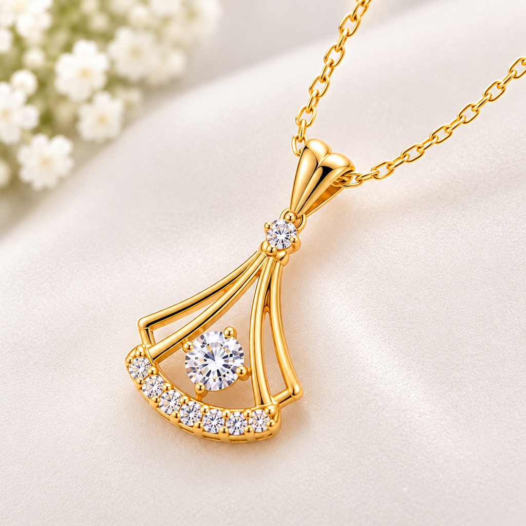 Elegant Diamond Necklace | قلادة ألماس أنيقة