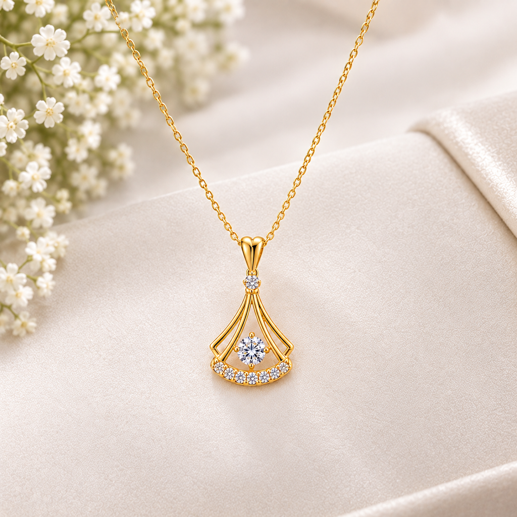 Elegant Diamond Necklace | قلادة ألماس أنيقة