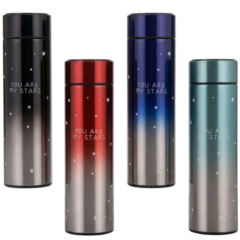 LED Temperature Display Stainless Steel Vacuum Water Bottle 500ml