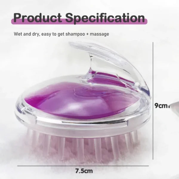 Head Scalp Massage & Shampoo Soft Silicone Brush