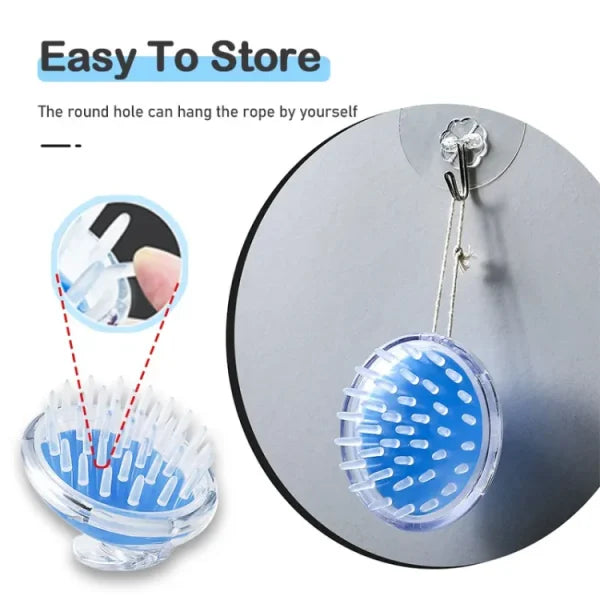 Head Scalp Massage & Shampoo Soft Silicone Brush