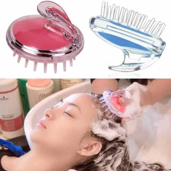 Head Scalp Massage & Shampoo Soft Silicone Brush